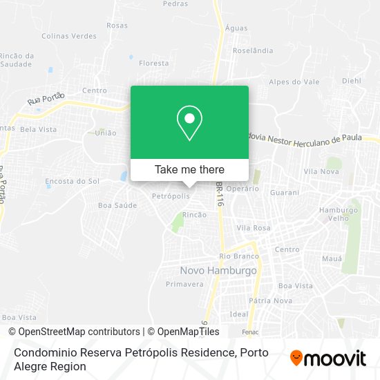 Condominio Reserva Petrópolis Residence map