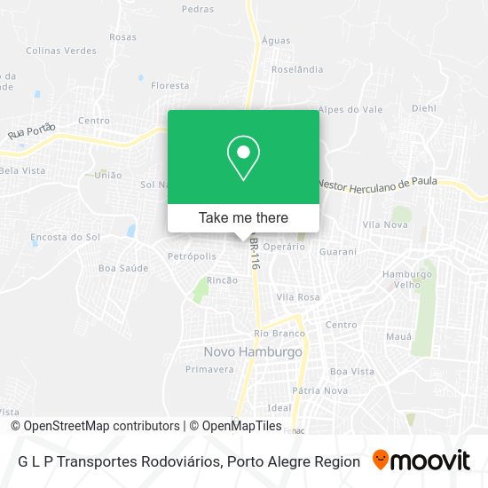 G L P Transportes Rodoviários map