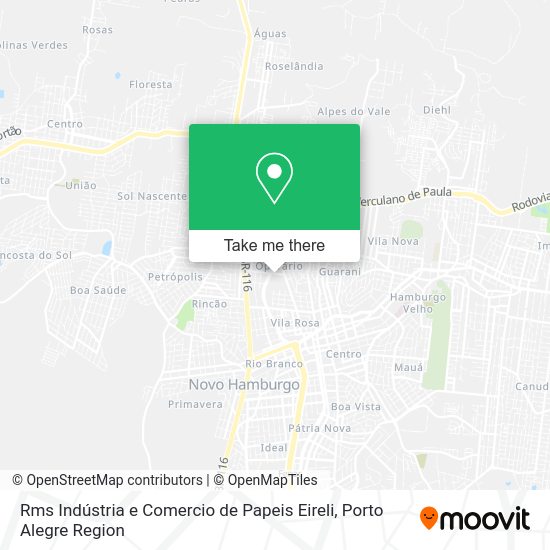 Rms Indústria e Comercio de Papeis Eireli map