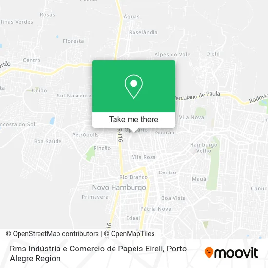 Rms Indústria e Comercio de Papeis Eireli map