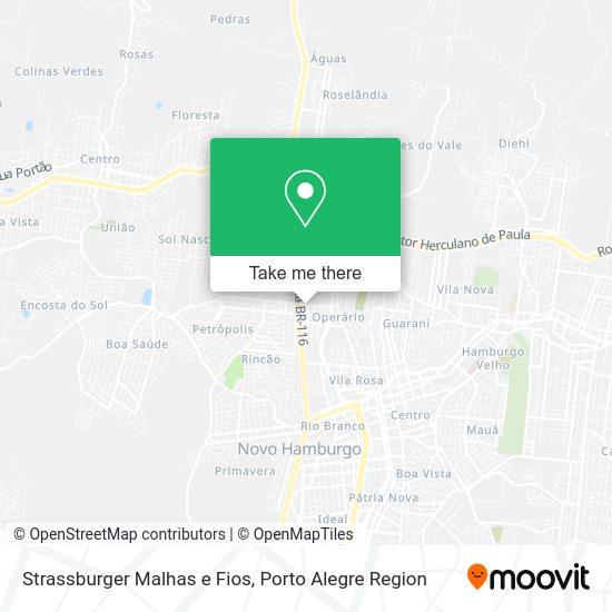 Strassburger Malhas e Fios map
