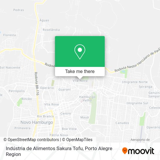 Indústria de Alimentos Sakura Tofu map
