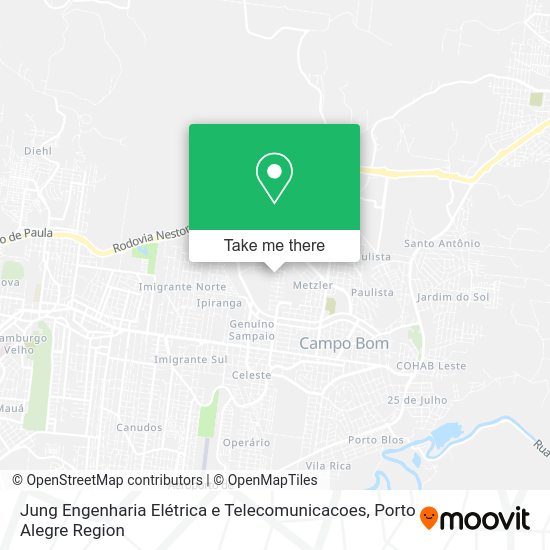Jung Engenharia Elétrica e Telecomunicacoes map