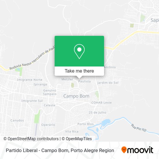 Partido Liberal - Campo Bom map