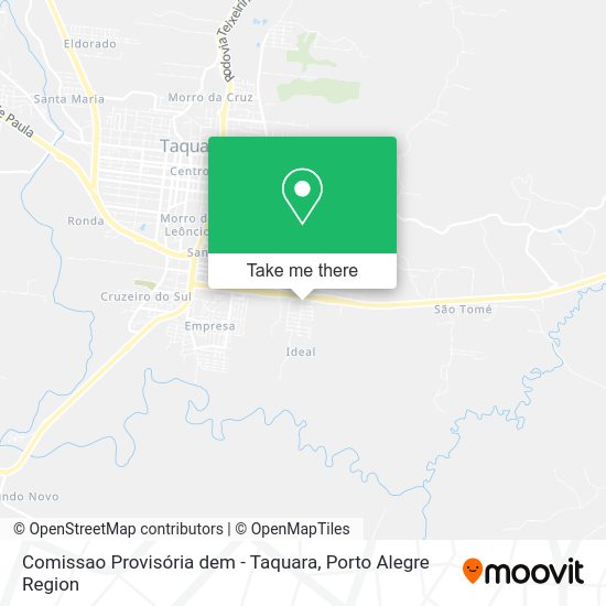Comissao Provisória dem - Taquara map