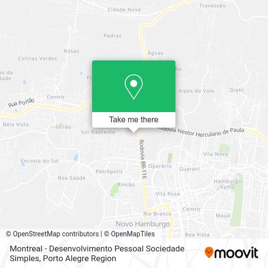 Montreal - Desenvolvimento Pessoal Sociedade Simples map