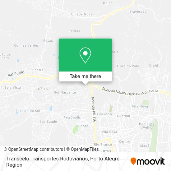 Transcelo Transportes Rodoviários map