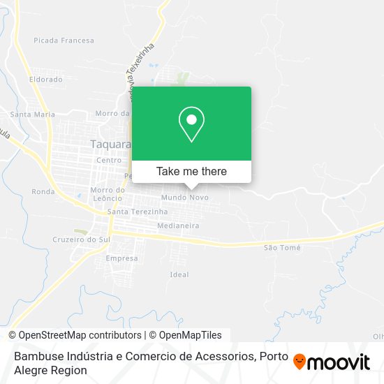 Bambuse Indústria e Comercio de Acessorios map