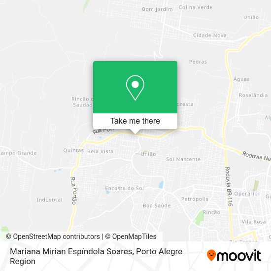 Mariana Mirian Espíndola Soares map