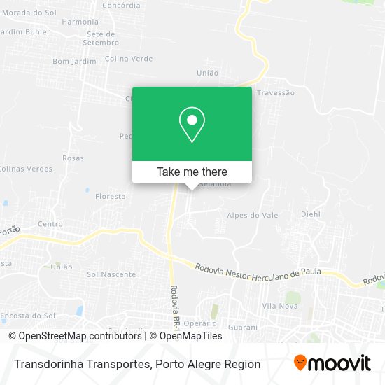 Transdorinha Transportes map