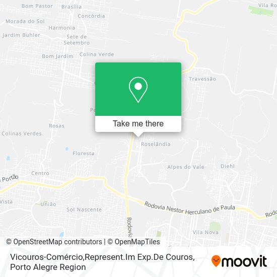 Vicouros-Comércio,Represent.Im Exp.De Couros map