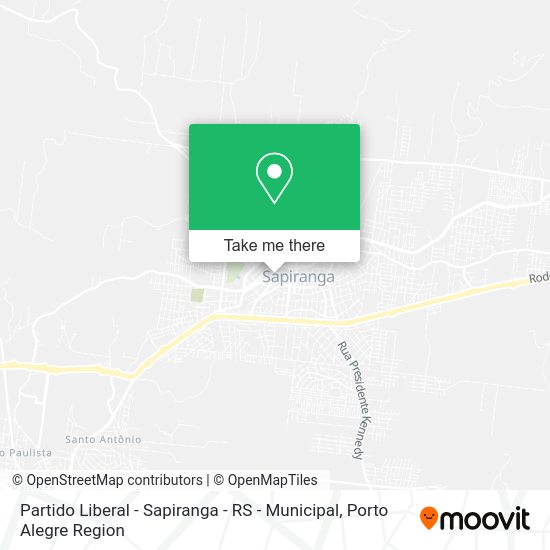 Partido Liberal - Sapiranga - RS - Municipal map