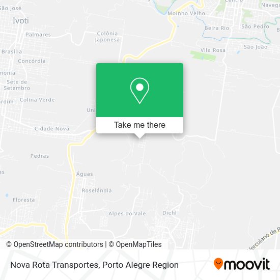 Nova Rota Transportes map
