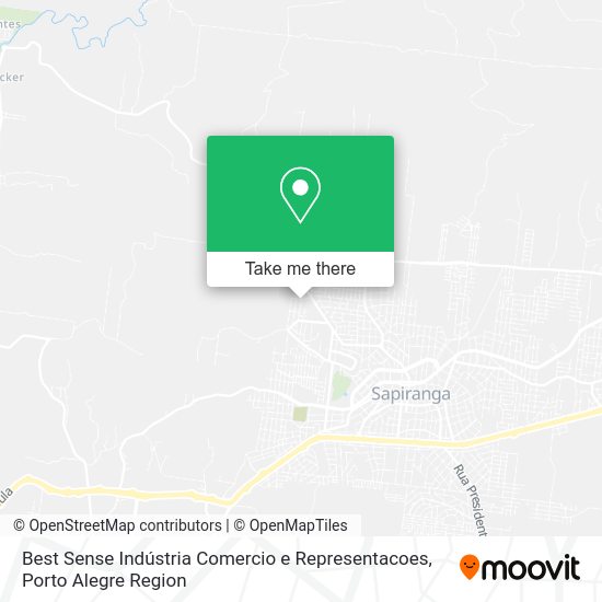 Best Sense Indústria Comercio e Representacoes map