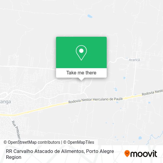 RR Carvalho Atacado de Alimentos map