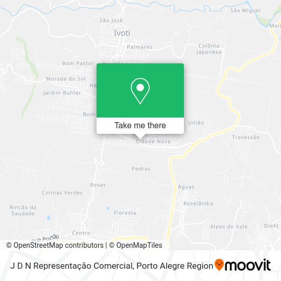 J D N Representação Comercial map