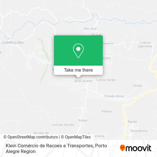 Klein Comércio de Racoes e Transportes map