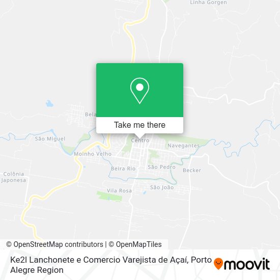 Ke2l Lanchonete e Comercio Varejista de Açaí map