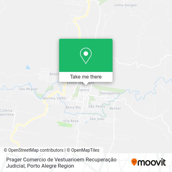 Prager Comercio de Vestuarioem Recuperação Judicial map