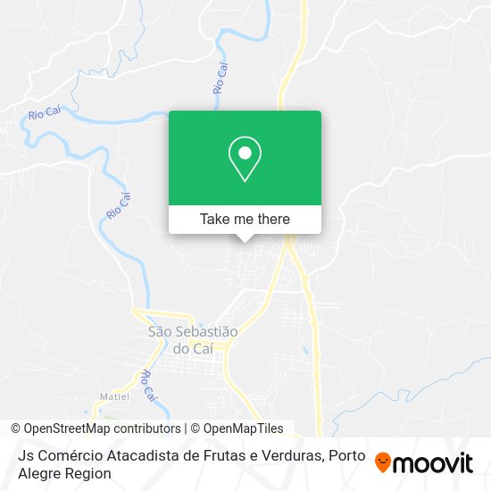 Js Comércio Atacadista de Frutas e Verduras map