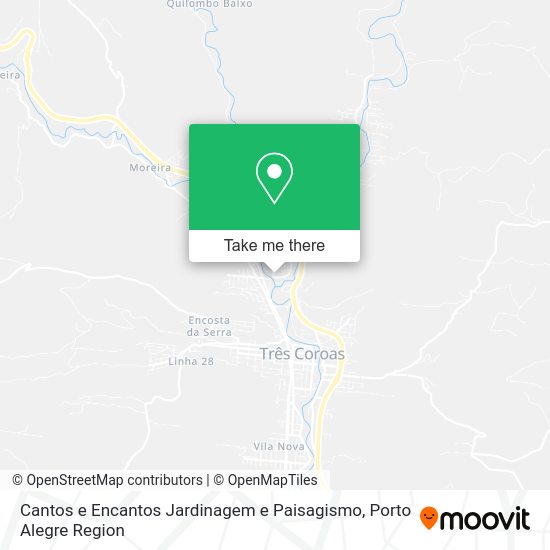 Cantos e Encantos Jardinagem e Paisagismo map