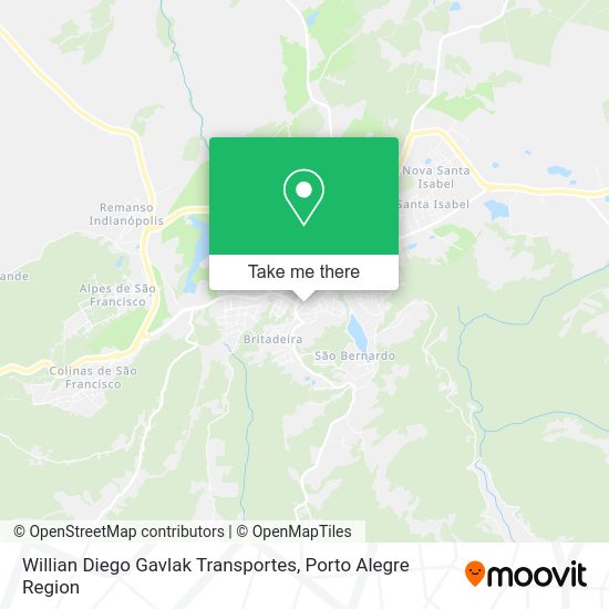 Willian Diego Gavlak Transportes map