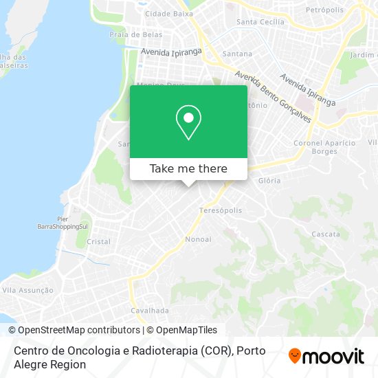 Centro de Oncologia e Radioterapia (COR) map