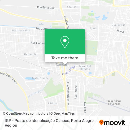 Mapa IGP - Posto de Identificação Canoas