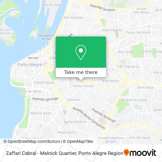 Zaffari Cabral - Melnick Quartier map