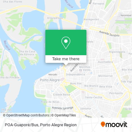 POA-Guaporé/Bus map
