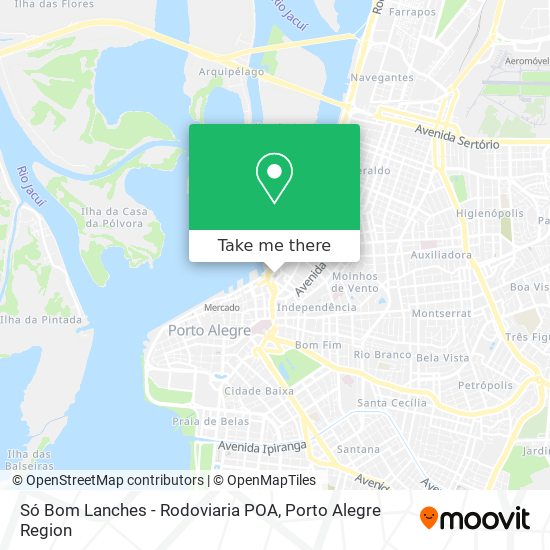 Só Bom Lanches - Rodoviaria POA map