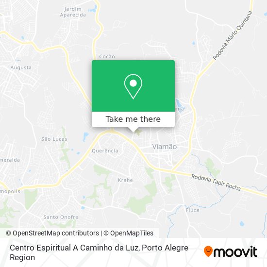 Centro Espiritual A Caminho da Luz map
