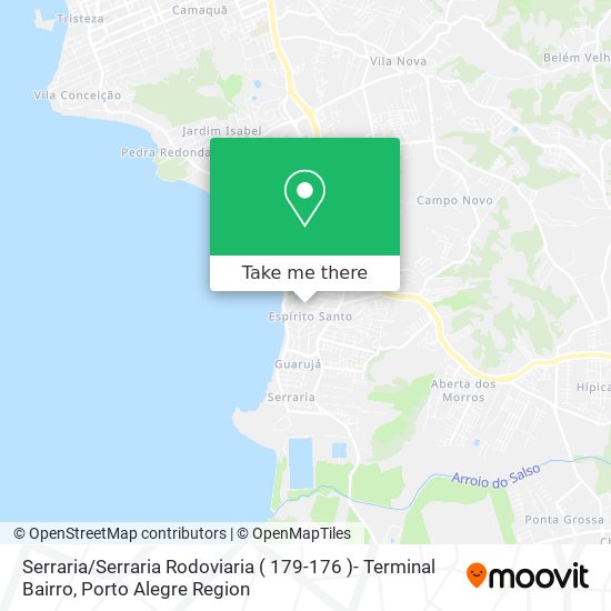 Mapa Serraria / Serraria Rodoviaria ( 179-176 )- Terminal Bairro