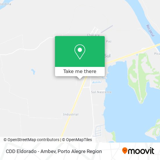 CDD Eldorado - Ambev map