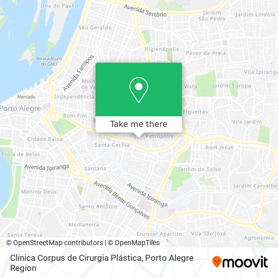 Clinica Corpus de Cirurgia Plástica map