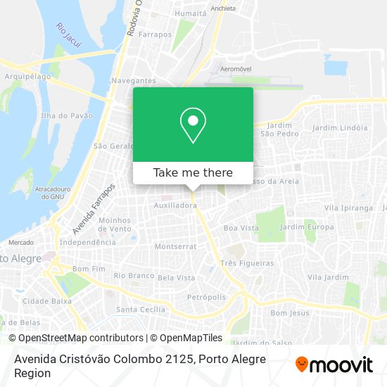 Mapa Avenida Cristóvão Colombo 2125