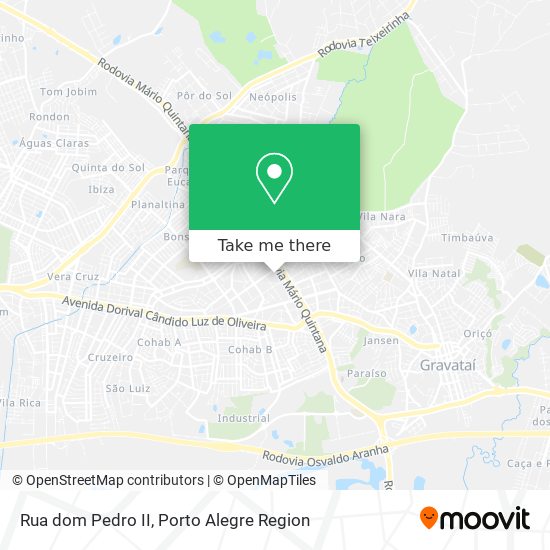 Rua dom Pedro II map