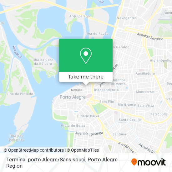 Terminal porto Alegre / Sans souci map