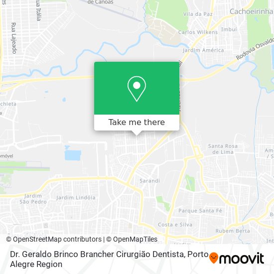 Dr. Geraldo Brinco Brancher Cirurgião Dentista map