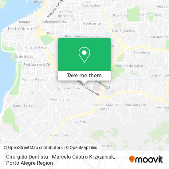 Cirurgião Dentista - Marcelo Castro Krzyzaniak map