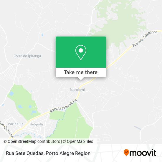 Mapa Rua Sete Quedas