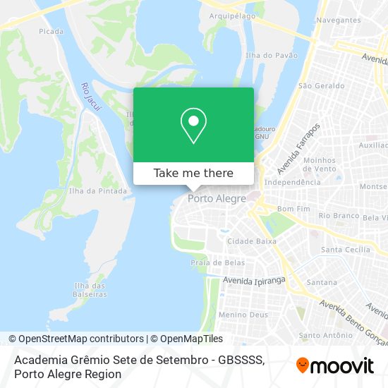 Mapa Academia Grêmio Sete de Setembro - GBSSSS