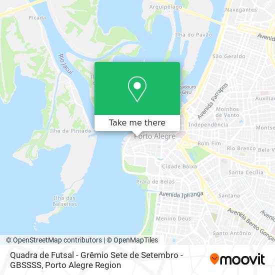 Mapa Quadra de Futsal - Grêmio Sete de Setembro - GBSSSS