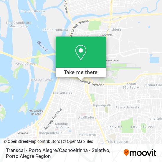 Transcal - Porto Alegre / Cachoeirinha - Seletivo map