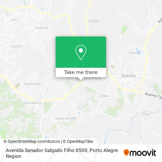 Mapa Avenida Senador Salgado Filho 8500