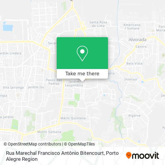 Rua Marechal Francisco Antônio Bitencourt map