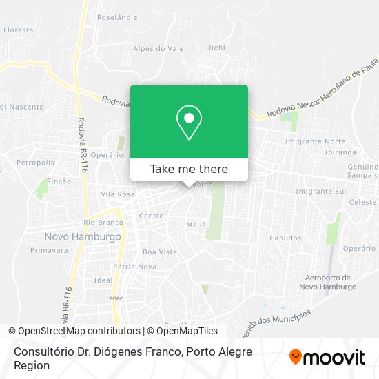 Consultório Dr. Diógenes Franco map