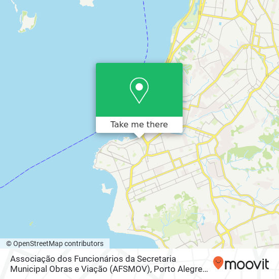 Mapa Associação dos Funcionários da Secretaria Municipal Obras e Viação (AFSMOV)