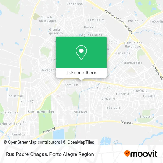 Rua Padre Chagas map