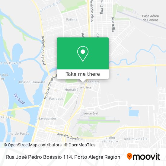 Mapa Rua José Pedro Boéssio 114